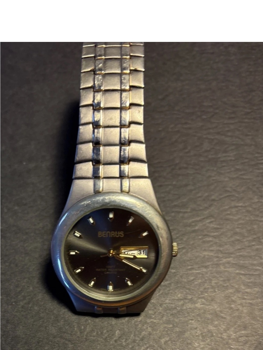 Benrus Mens Quartz Day Date 8NW747